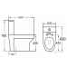 Close Coupled Toilet with Integrated Basin and Mixer Tap